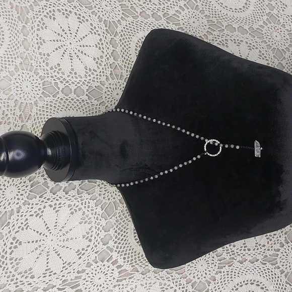 Labradorite and Quartz Crystal Lariat Necklace - Picture 2 of 14